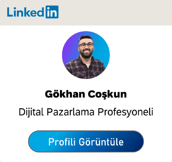 Gokhan Coskun Dijital Pazarlama Linkedin Profili